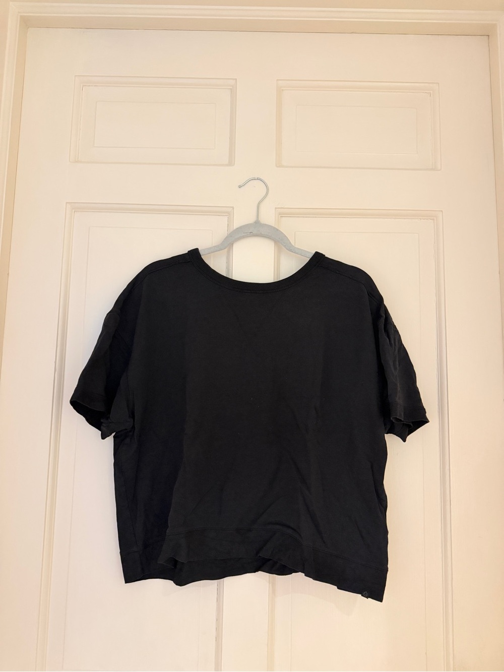 Everyday Boxy Short-Sleeve Tee in Black